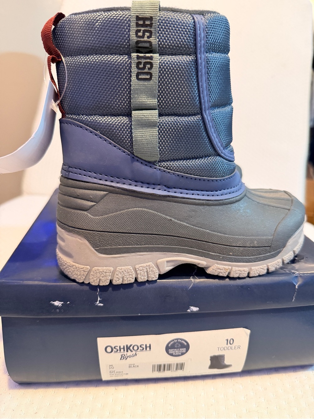 OshKosh B'gosh Toddler Blue and Gray Snow Boot